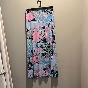 CeCe Multicolor Abstract A-Line Skirt